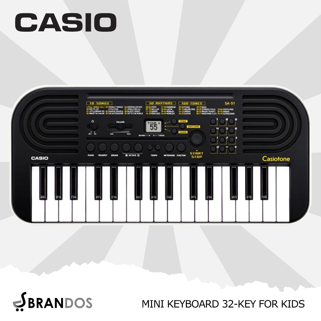 Jual Mini Keyboard Anak 32 Keys For Kids CASIO SA51 SA-51 GARANSI