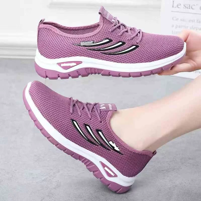 Sepatu Wanita Slip On Rajut Ringan Casual