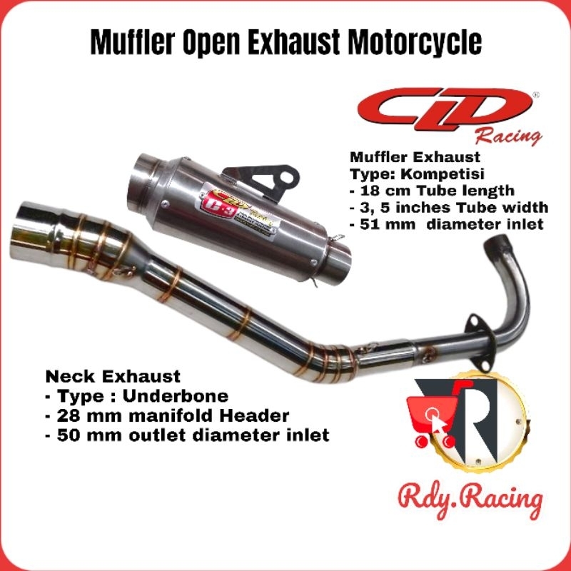 Jual CLD Racing Open Exhaust Motorcycle / Full set Ekzos Kompetisi ...