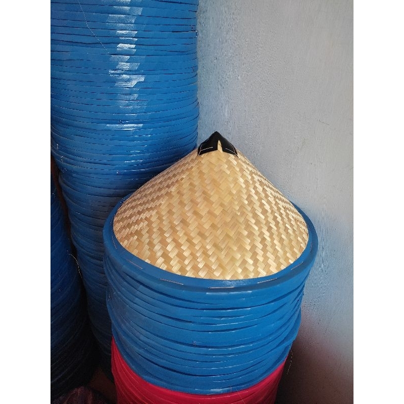 Jual Capil bambu anak paud TK & Dewasa caping bambu kecil halus ...