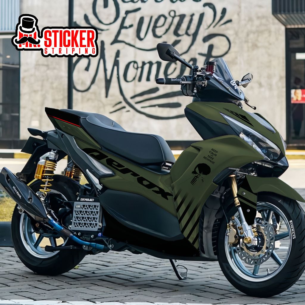 Jual Decal yamaha aerox VVA aerox connected full body custom sticker ...