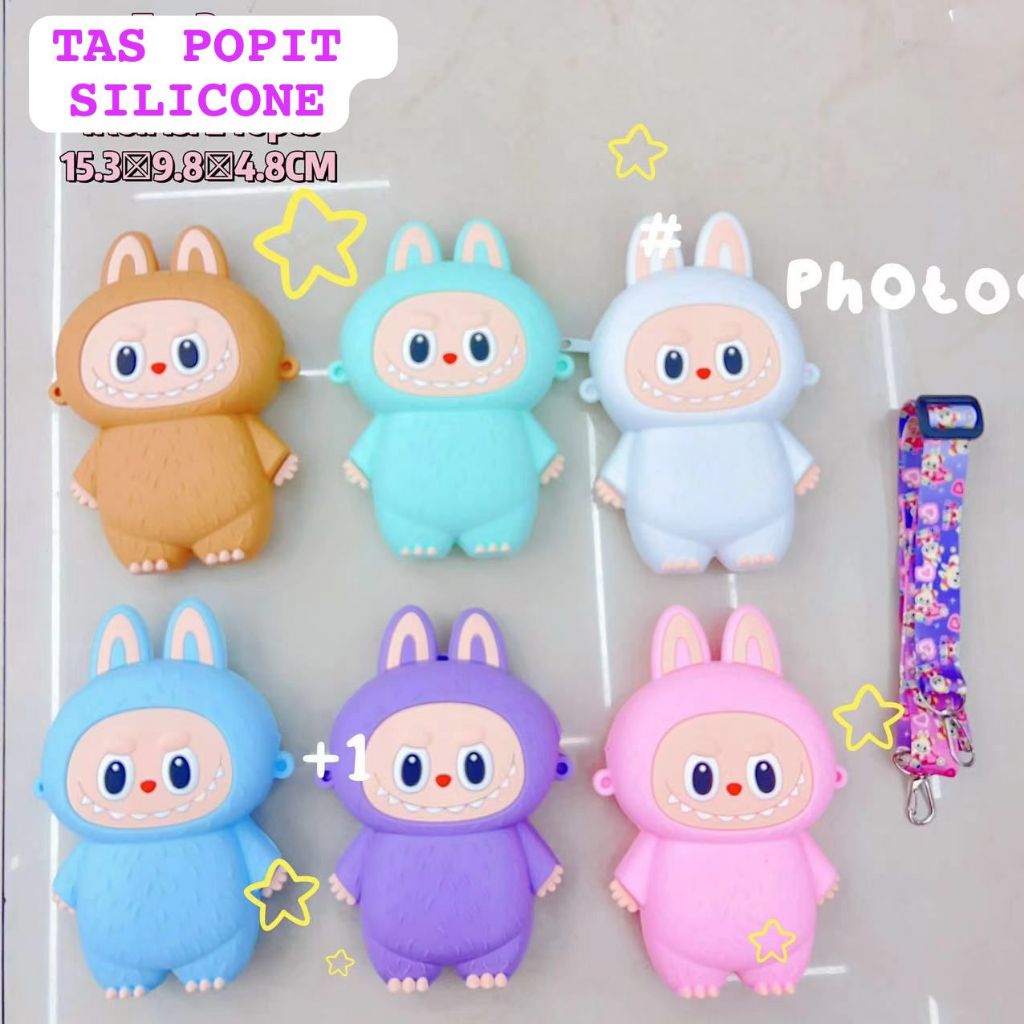 Jual Tas Pop It Labubu Slingbag Anak Karakter Labu Bu Viral Tas Karet ...