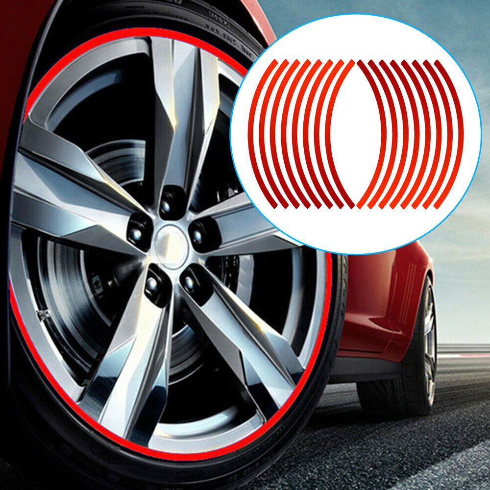 Jual Stiker Velg Roda Mobil Reflective Wheel Rim 8 Strip | Shopee Indonesia