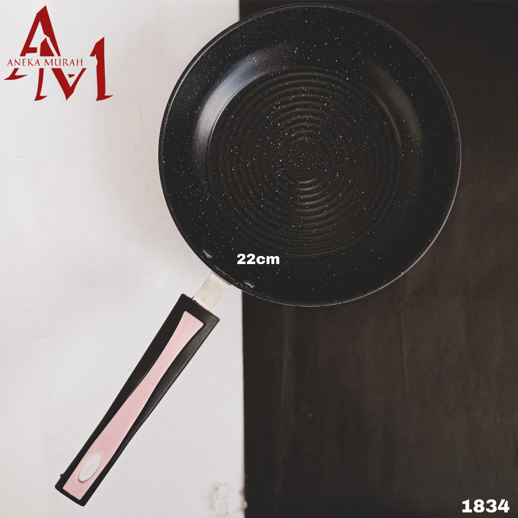 Jual HOME PRO FRY PAN ULIR HITAM UKURAN 22CM GH-80 (1834) | Shopee ...