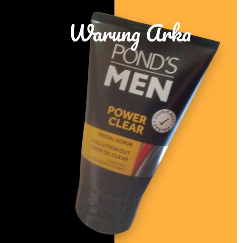 Jual Ponds Pond's Men Power Clear 100 gr Scrub | Shopee Indonesia