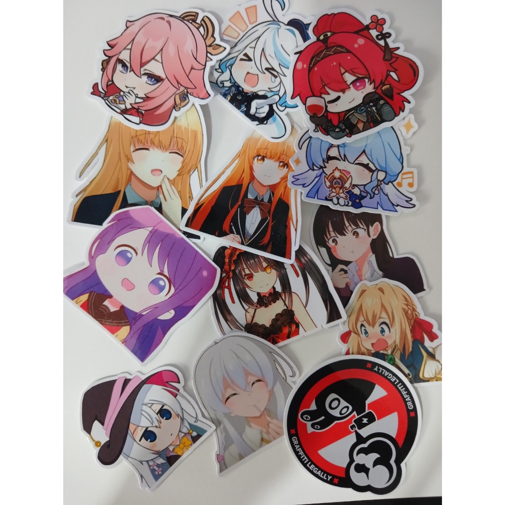 Jual Stiker Maou Gakuin Demon King Anos Sasha Misha, Sticker Lucu Murah ...