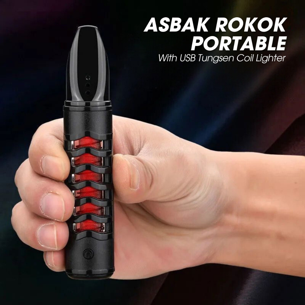 Jual COD- Ash Guard Asbak Portable / tempat rokok dan korek pemanas ...