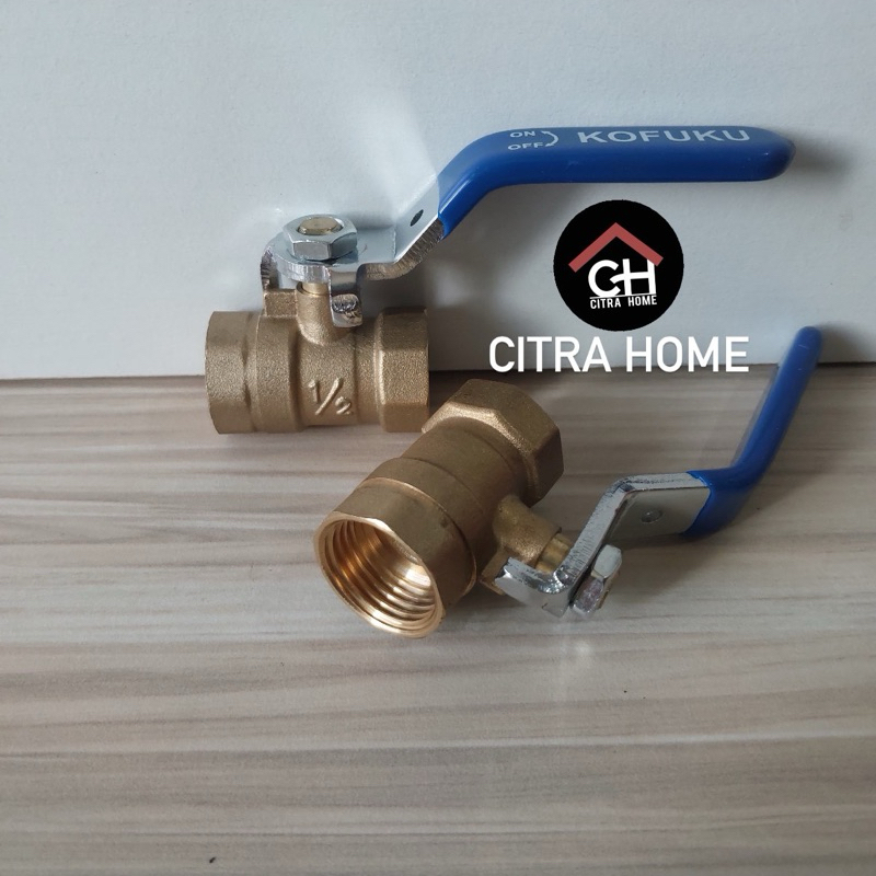 Jual Kofuku & FLO Ball Valve Kuningan 1/2 inch | Shopee Indonesia
