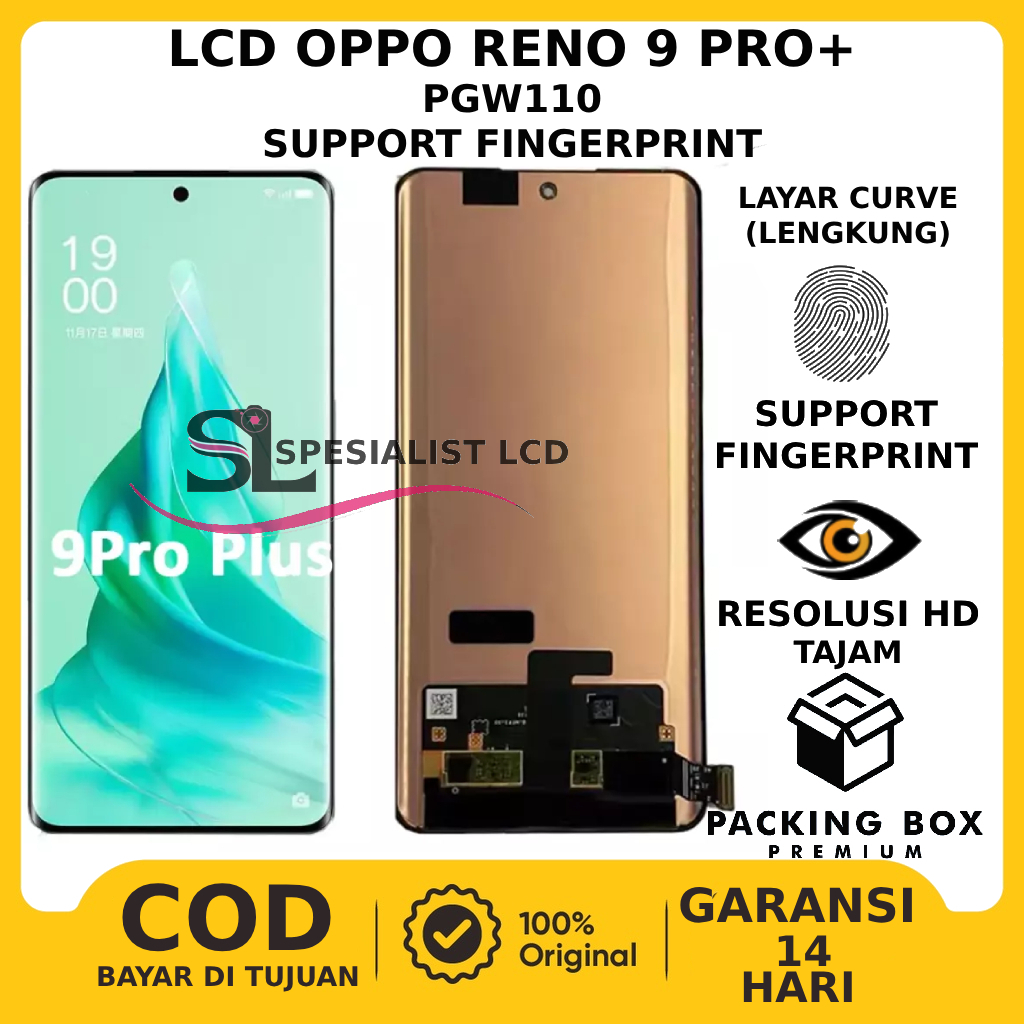 Jual LCD TOUCHSCREEN OPPO RENO 9 PRO PLUS SUPPORT FINGERPRINT ORIGINAL ...