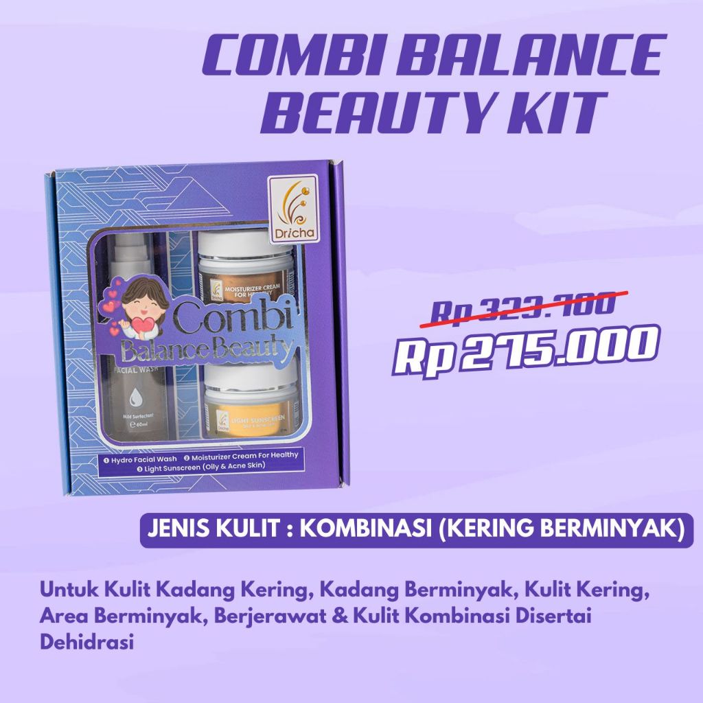 Jual COMBI BALANCE BEAUTY KIT (Combination Skin) Paket Perawatan Kulit