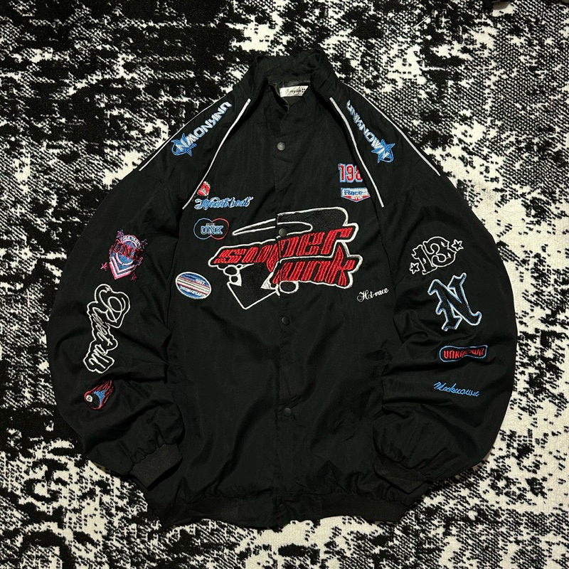 Jual Windbreaker Racing RARE 90's Vintage Jacket Logo Unisex | Shopee ...