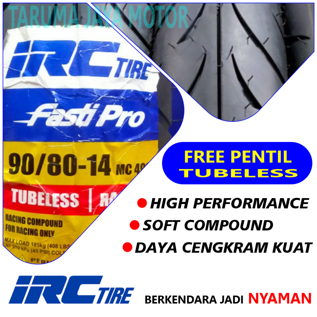 Jual IRC Fasti Pro 90/80-14 Soft Compound Ban Luar Racing Motor Matic ...