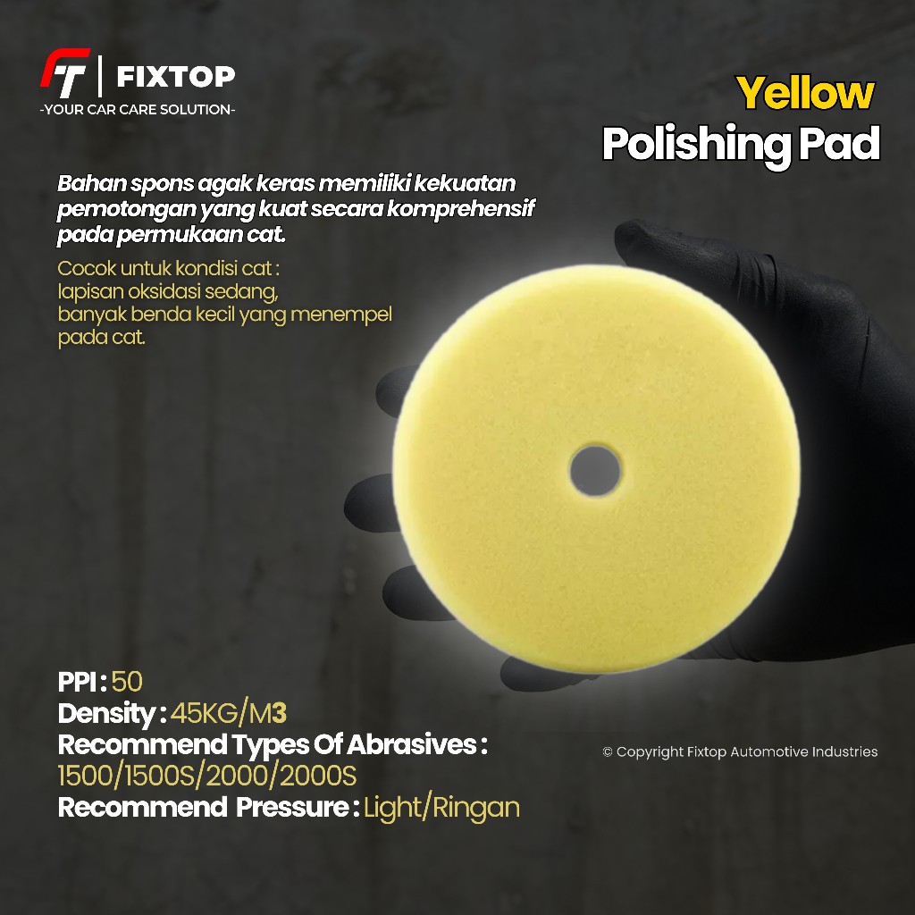 Jual FIXTOP Busa Spon Pad Alat Poles Mobil 3 / 4 / 5 / 6 / 7 Inch ...