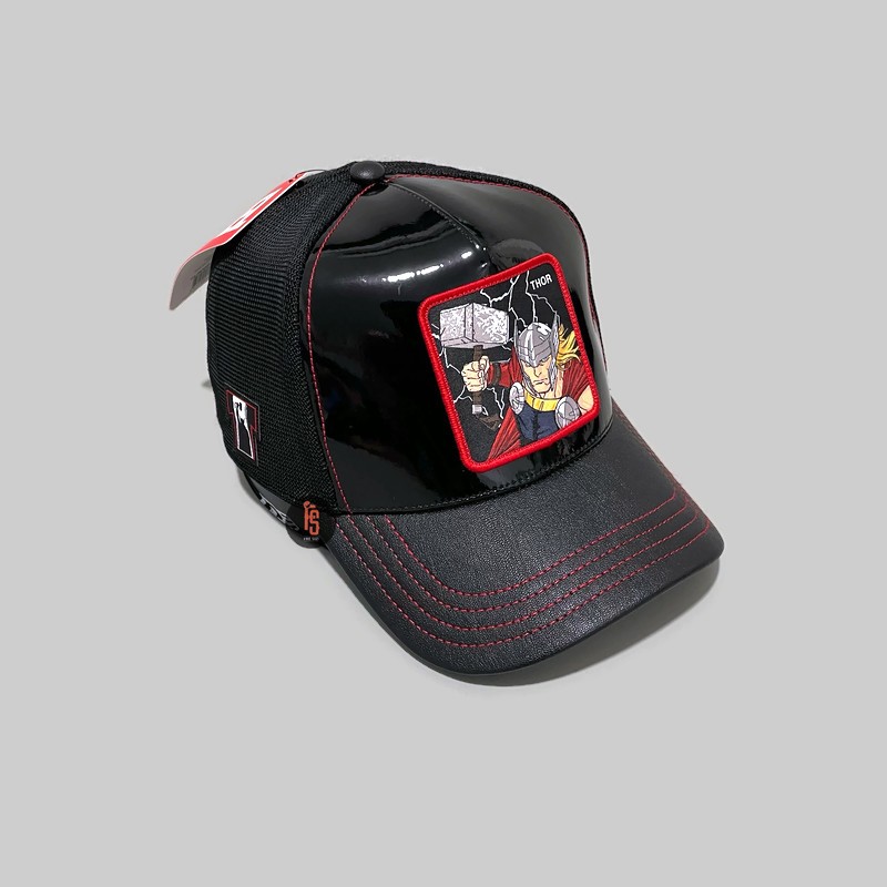 Jual TOPI ORIGINAL CAPSLAB TRUCKER TONAL LEATHER THOR BLACK Shopee