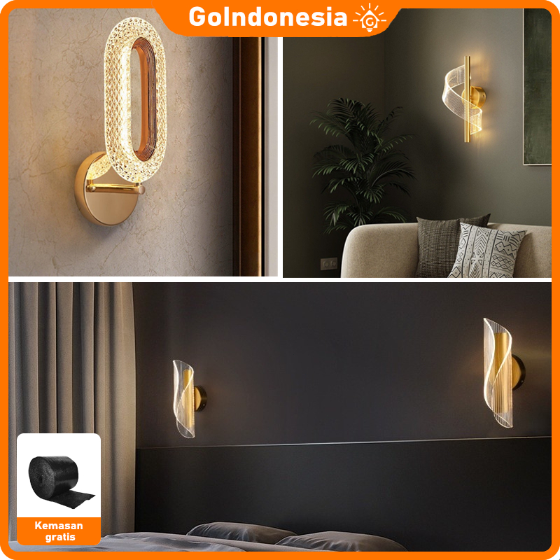 Jual Lampu LED dinding mewah Lampu Dinding Minimalis kamar aesthetic ...