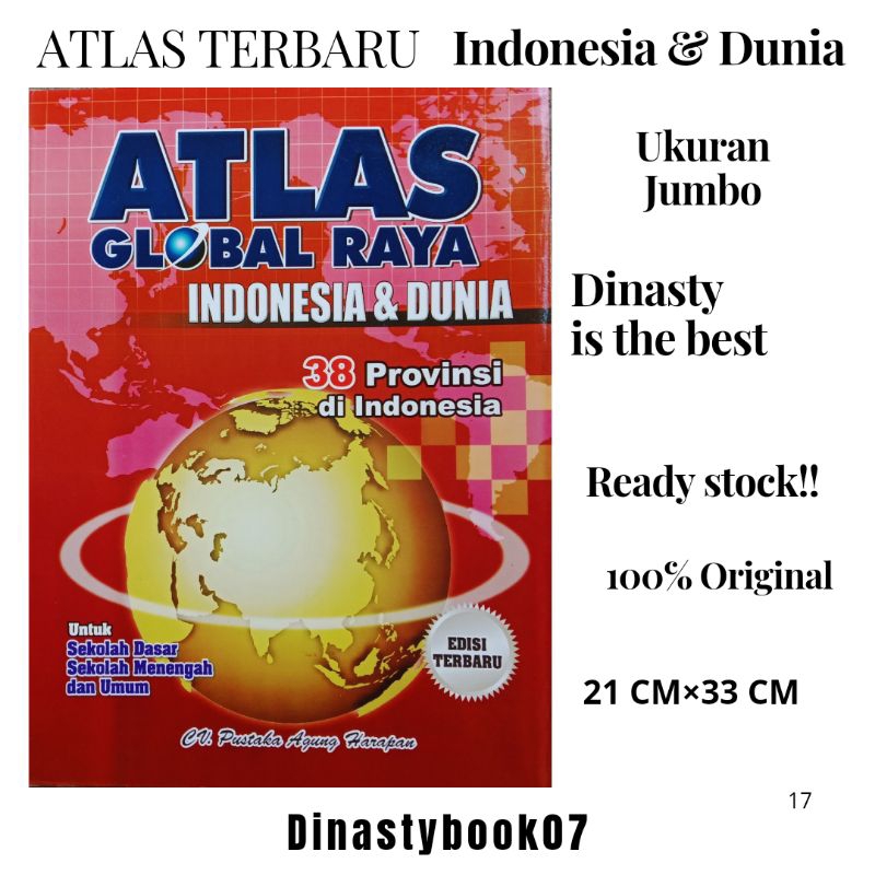 Jual BUKU ATLAS TERBARU 38 PROVINSI DI INDONESIA DAN DUNIA/ATLAS GLOBAL ...