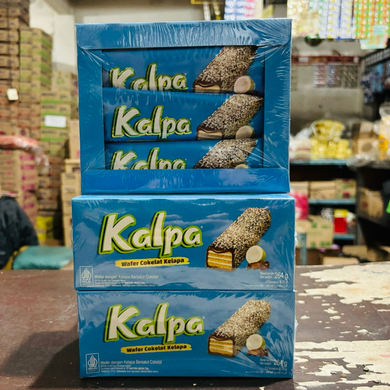 Jual Kalpa Wafer Coklat Kelapa Box isi 12 pcs | Shopee Indonesia
