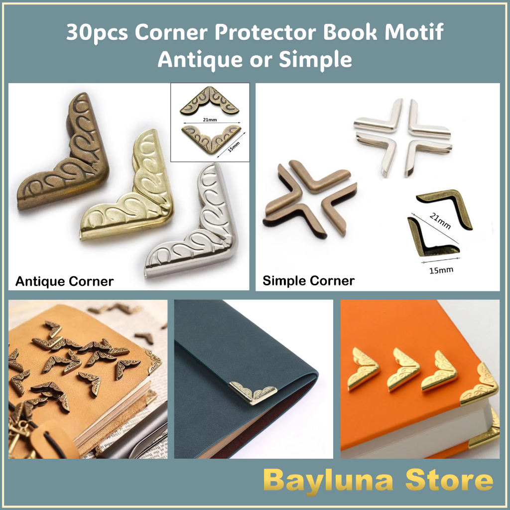 Jual BYL 30pcs/pack Antique or Simple Corner Protector Book For Folder ...