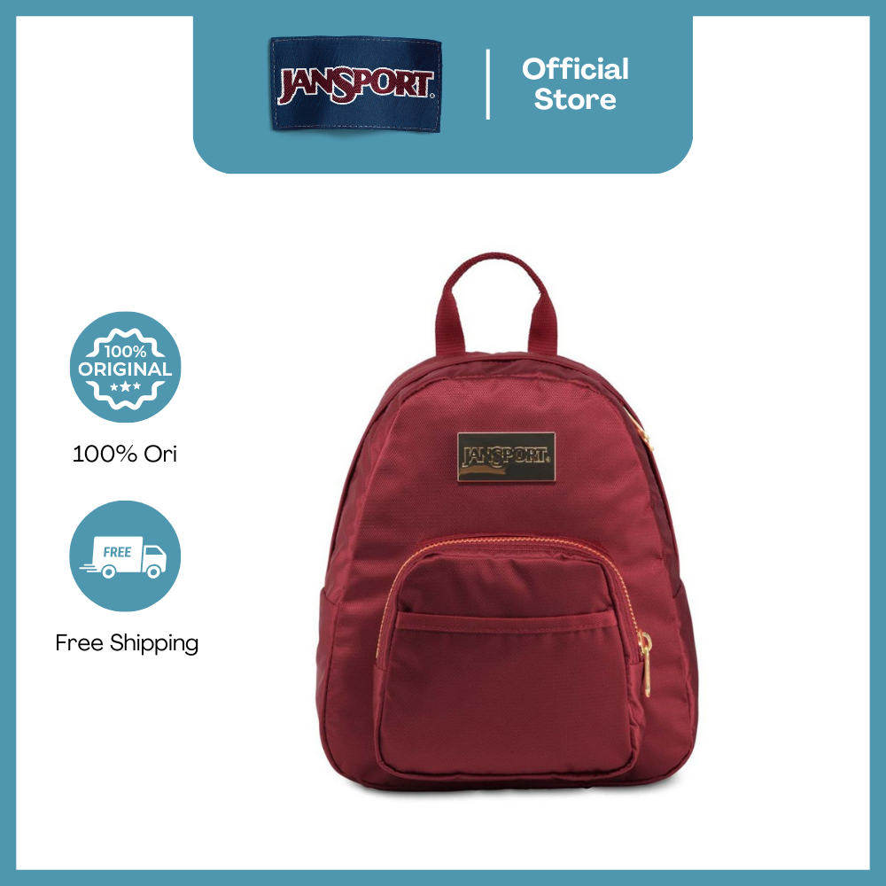Jual JanSport Tas Ransel Mini Backpack Mini Daypack Half Pint Luxe Bright Cherry Shopee Indonesia