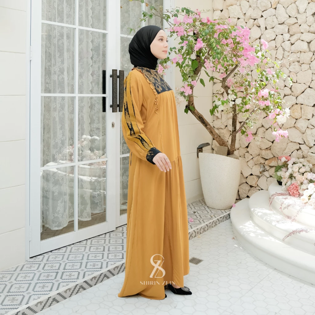 Detail Tenun & Rempel Gamis Alayya