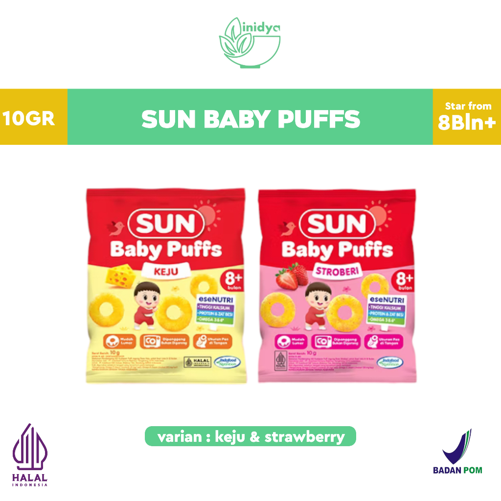 Jual Sun Baby Puffs Sachet 10gr - Snack Bayi Cemilan Bayi 6 12 Bulan ...