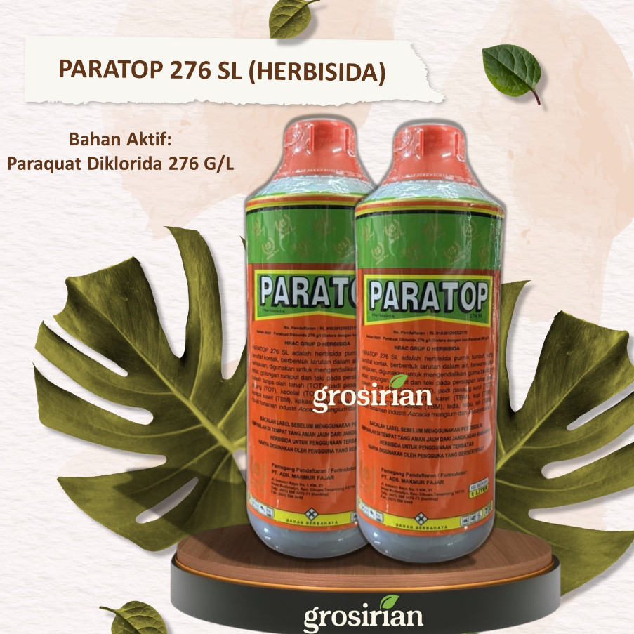 Jual PARATOP 276 SL 1 LITER HERBISIDA KONTAK RACUN RUMPUT PEMBASMI ...