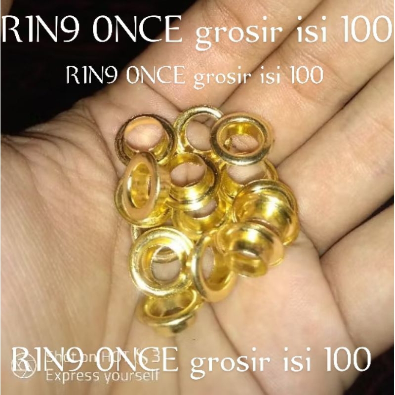 Jual Ring Pipa PVC Merk 0nce Ukuran 8mm Standar Yellow Kuning isi 100 ...