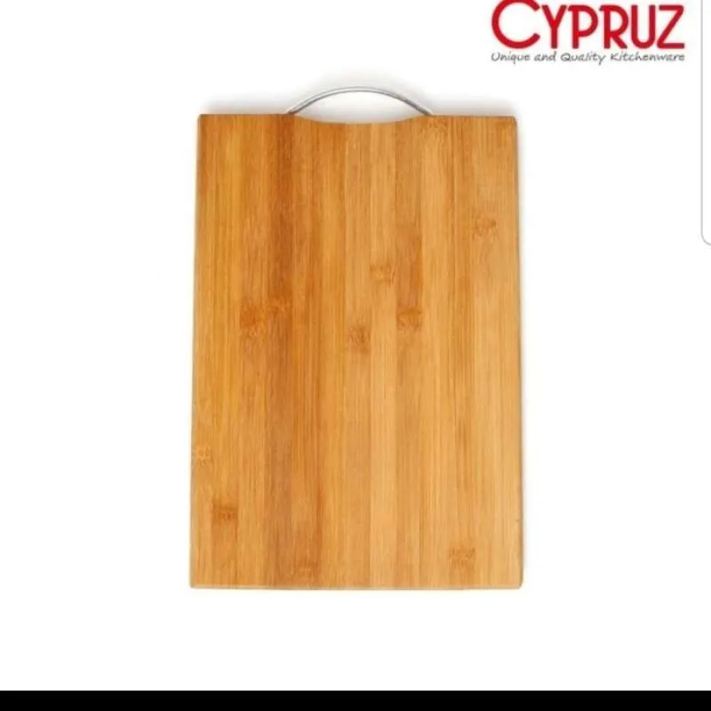 Jual CYPRUZ Talenan Kayu Mahoni Segi dengan Pegangan Food Grade ...