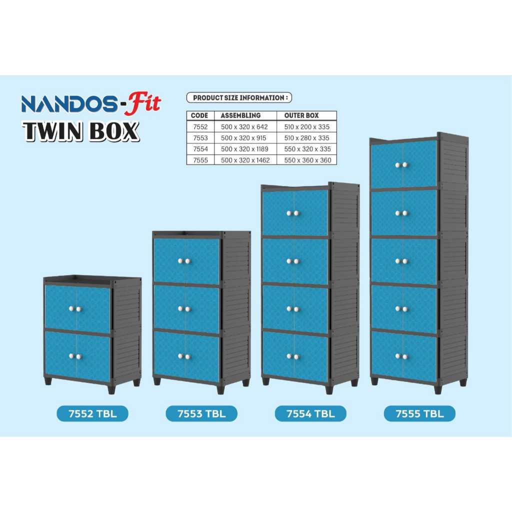Jual Lemari Plastik Naiba Twin Box Fit Nandos Susun 2 3 4 5