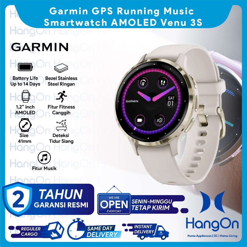 Garmin Venu 3S GPS Activity Running Tracker Smartwatch 45mm Display 1,2''  Inch Display Smart watch