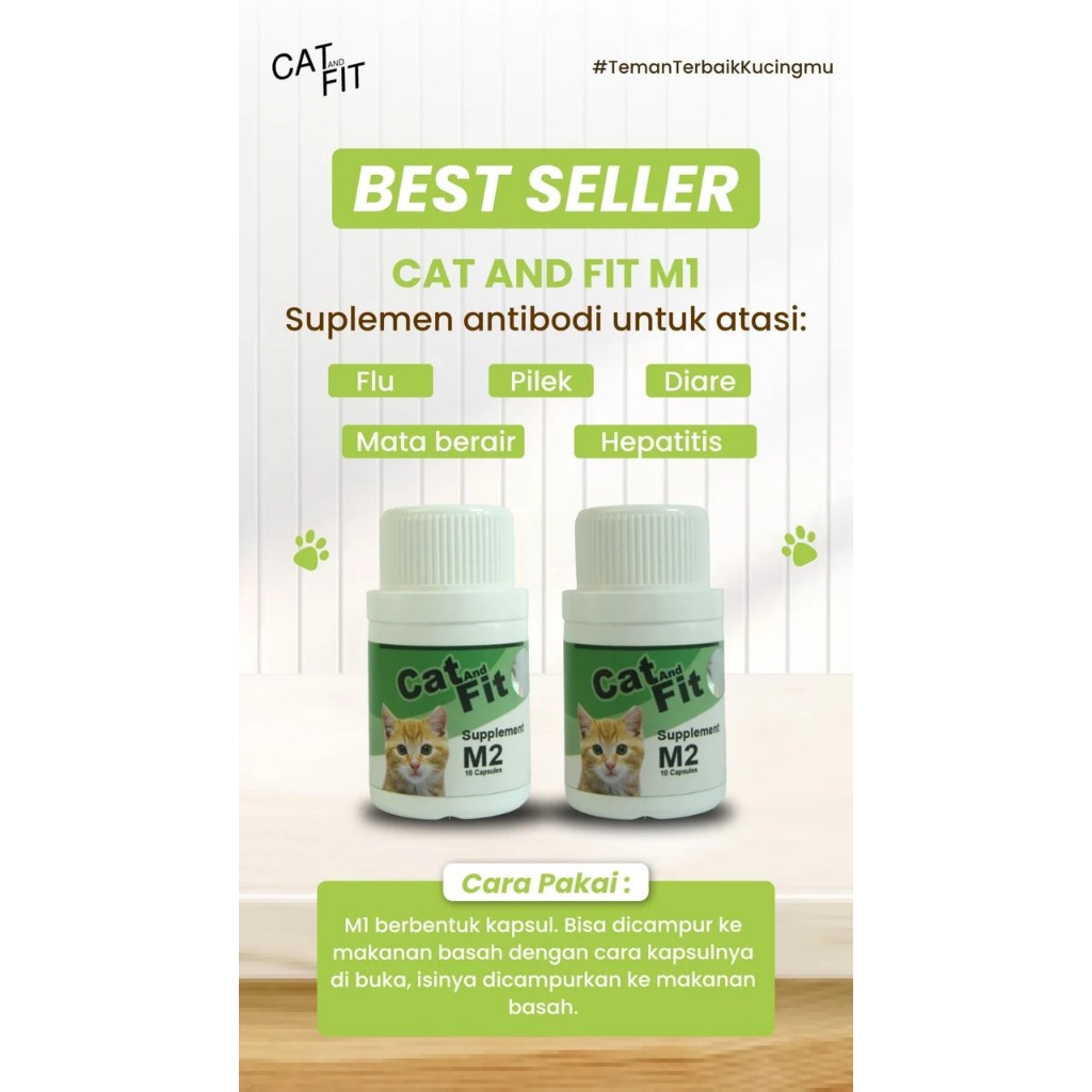 Jual CAT AND FIT M2 Suplement vitamin Kucing Hamil dan Menyusui ...