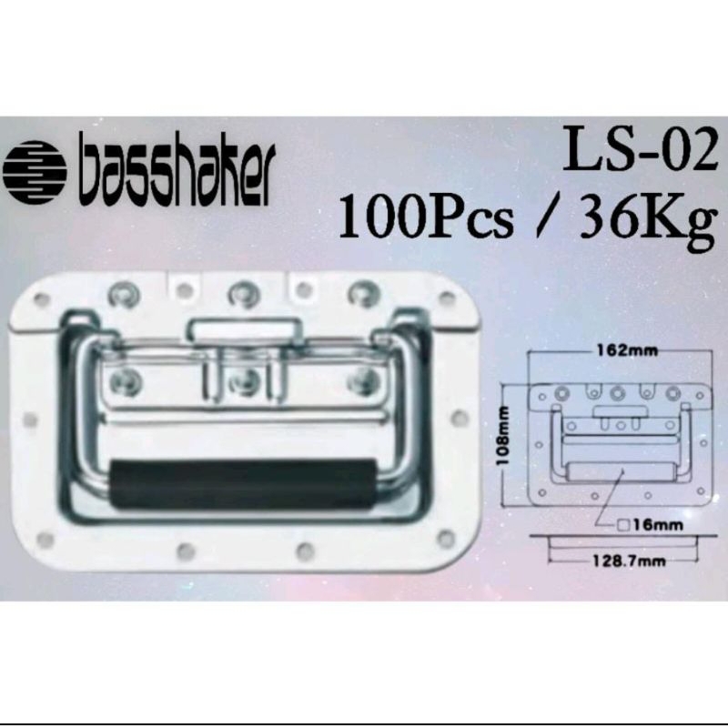Jual HANDLE BOX HARDCASE BESAR BESI SILVER HANDEL BOBOK ASESORIS MIXER ...
