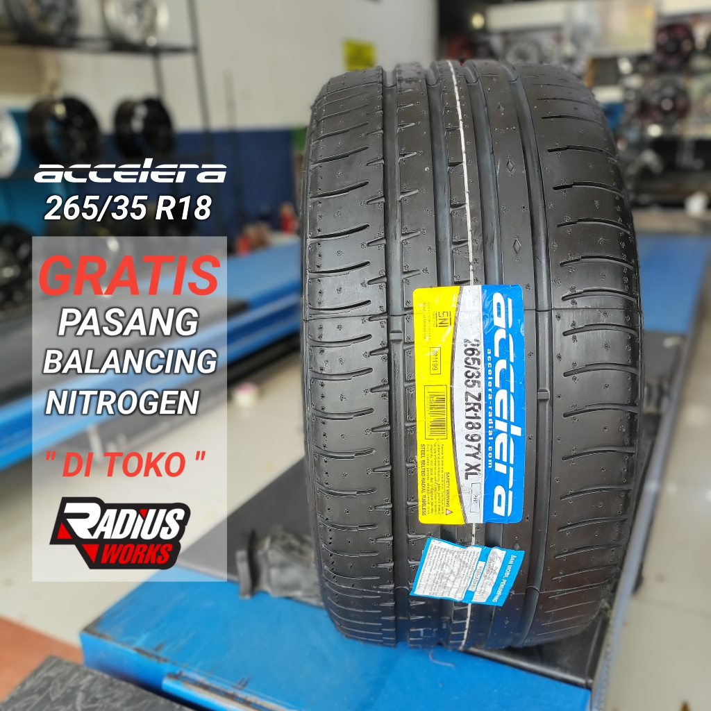 Jual BAN MOBIL MERCY BMM UKURAN 265 35 R18 ACCELERA PHI HARIAN TUBELES ...