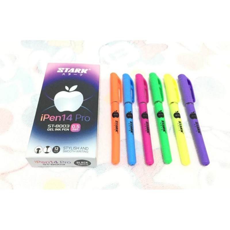 Jual Pulpen Gel Ipen 14 Pro Stark 1 Pack (Isi 12 Pcs) /Pen Tinta Hitam ...