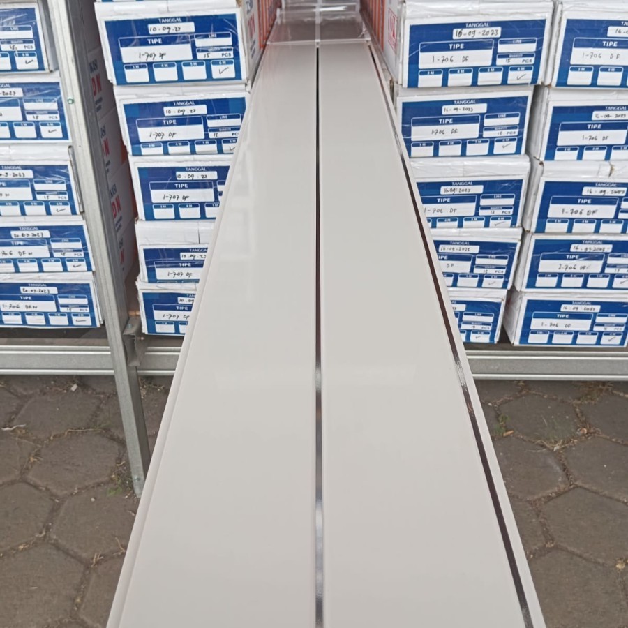 Jual plafon pvc putih glosi natt silver | Shopee Indonesia