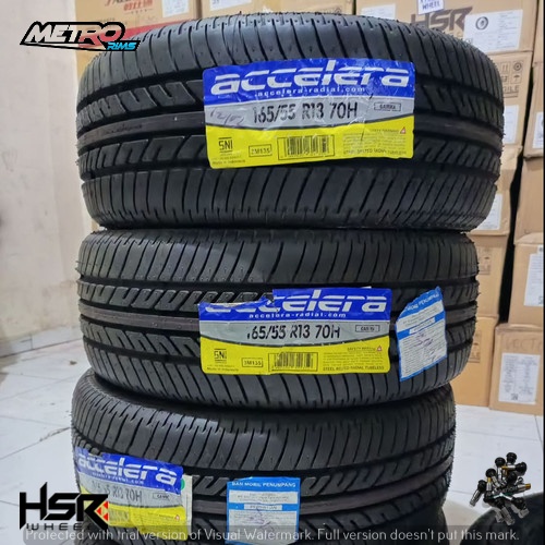 Jual ban mobil tubles ring 14 165/55 merk accelera gama ukuran 165 55 ...
