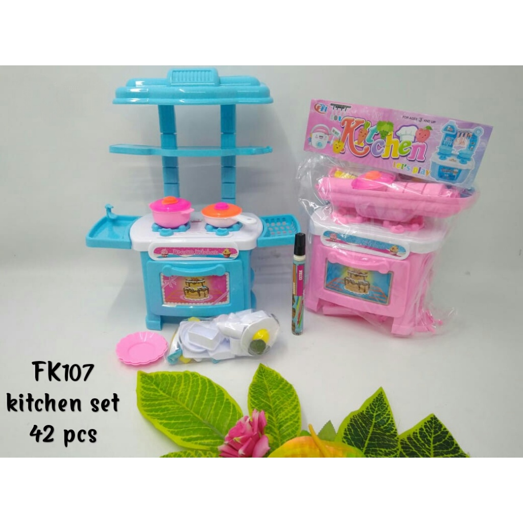 Jual Mainan kitchen set kecil anak dapur set ada dua warna FK 107 ...