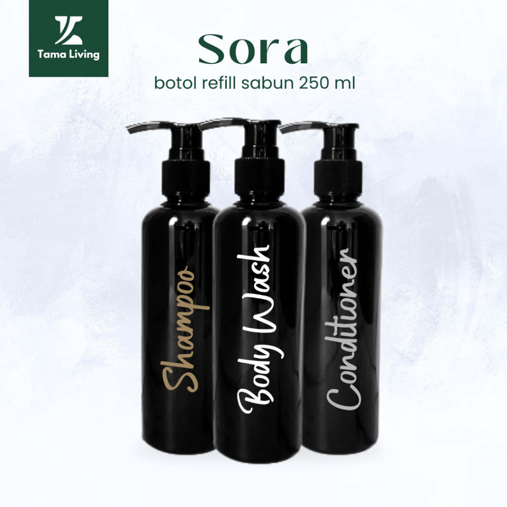 Jual TAMA LIVING Sora Botol Refill Sabun Shampoo Conditioner 250 ml ...