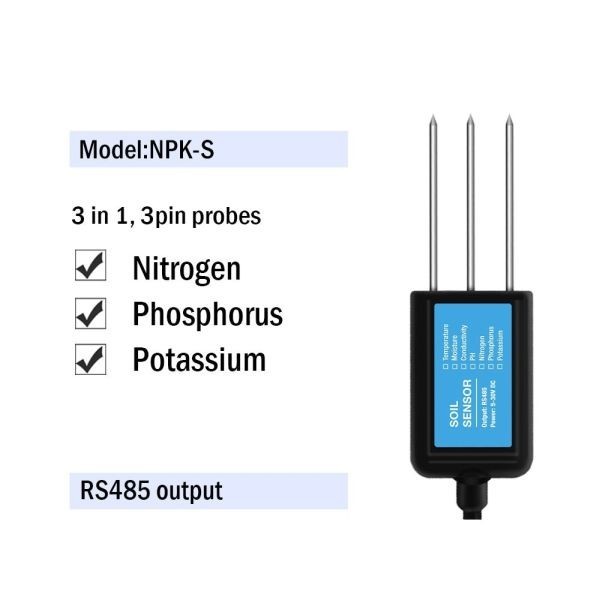Jual 3-in-1 Soil Nitrogen Phosphorus Potassium Sensor with RS485 Output ...