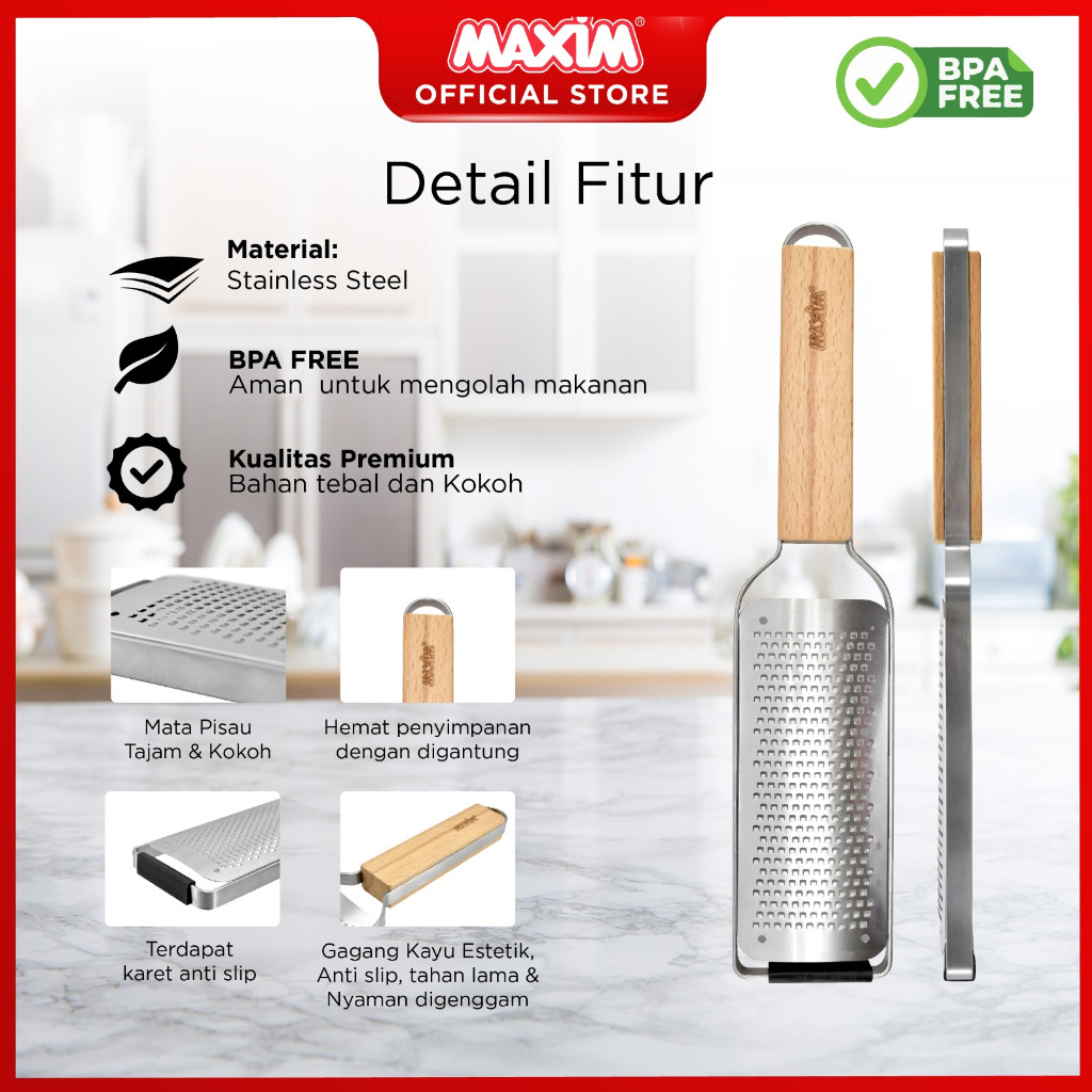 Jual Maxim Tools Professional Grater - Parutan Keju | Shopee Indonesia