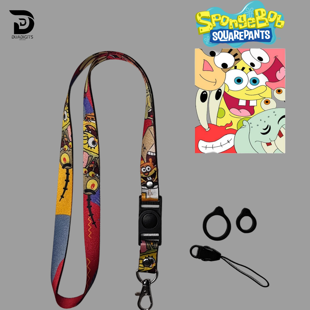Suicide Squad Skulls D/S Lanyard Keychain ID Holder With Joker Charm a