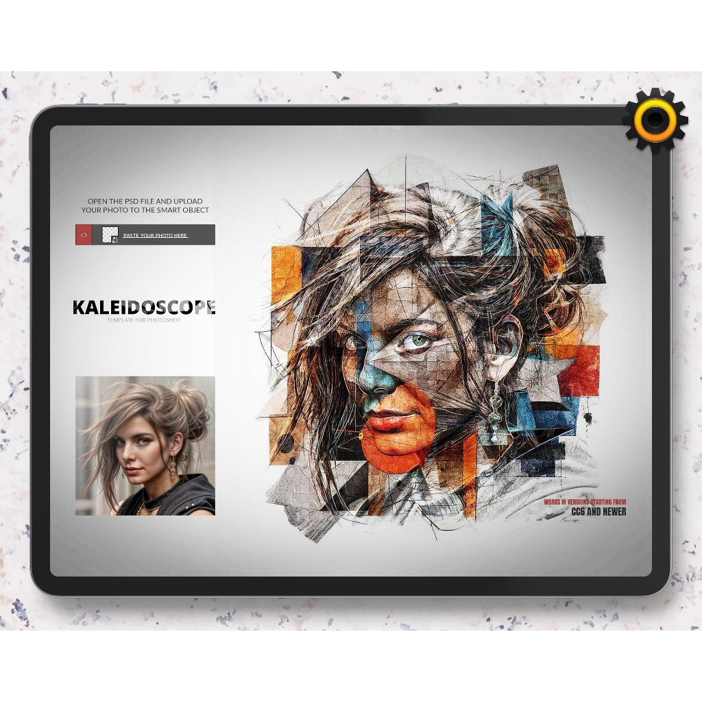 Jual Photoshop Template - Kaleidoscope Template Editable | Shopee Indonesia