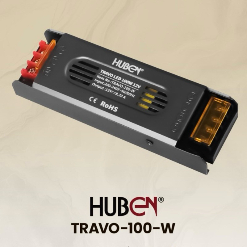 Jual Huben Travo LED Strip 12V Travo 60W 100W 200W 300W 400W | Shopee ...