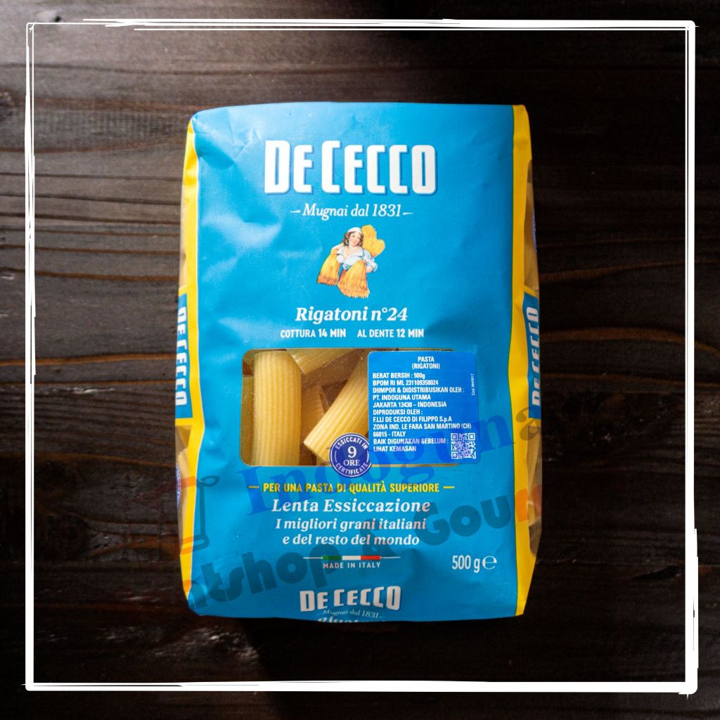 Jual De Cecco Dececco Pasta Rigatoni 500gr | Shopee Indonesia