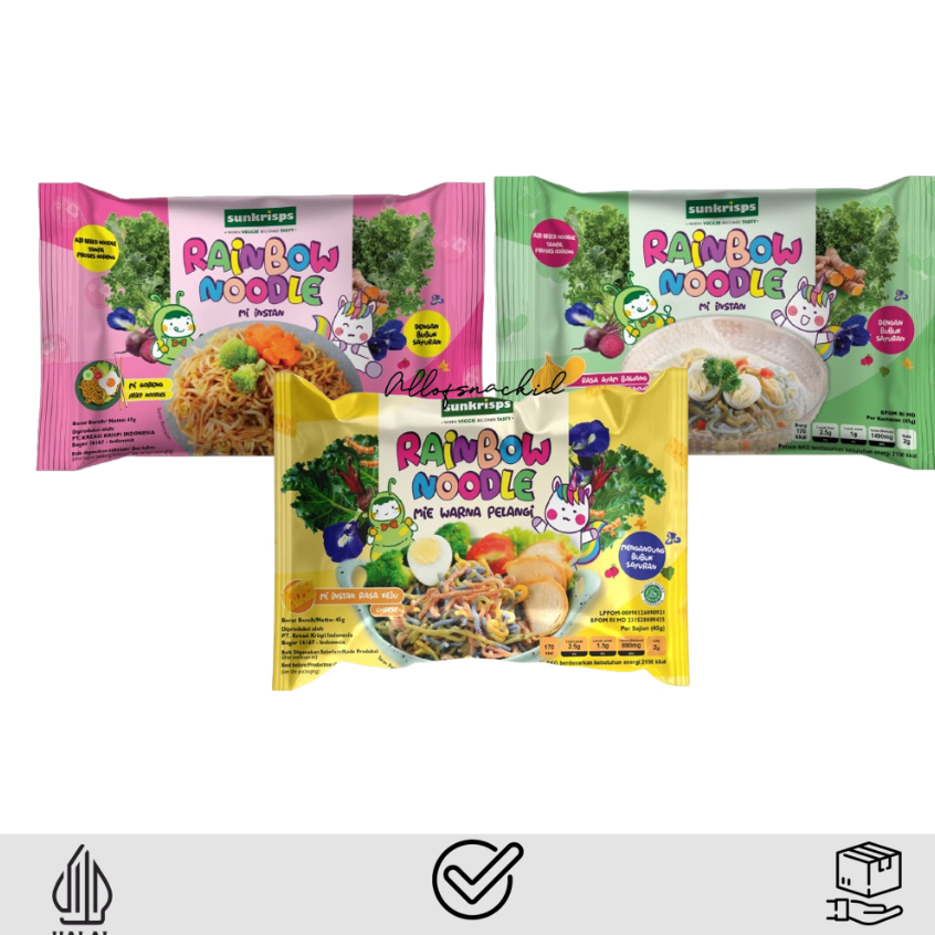 Jual Sunkrips Rainbow Noodle 45gr - Cheese / Mie Sehat Mpasi Anak ...