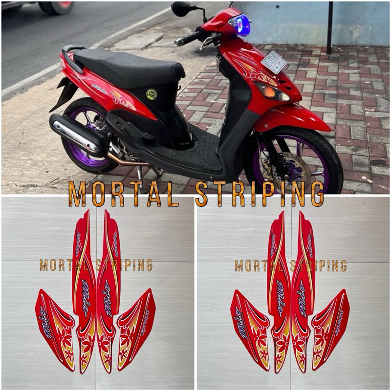 Jual STIKER STRIPING LIS BODY MIO SPORTY TAHUN 2004 2005 MIO KEMBANG ...