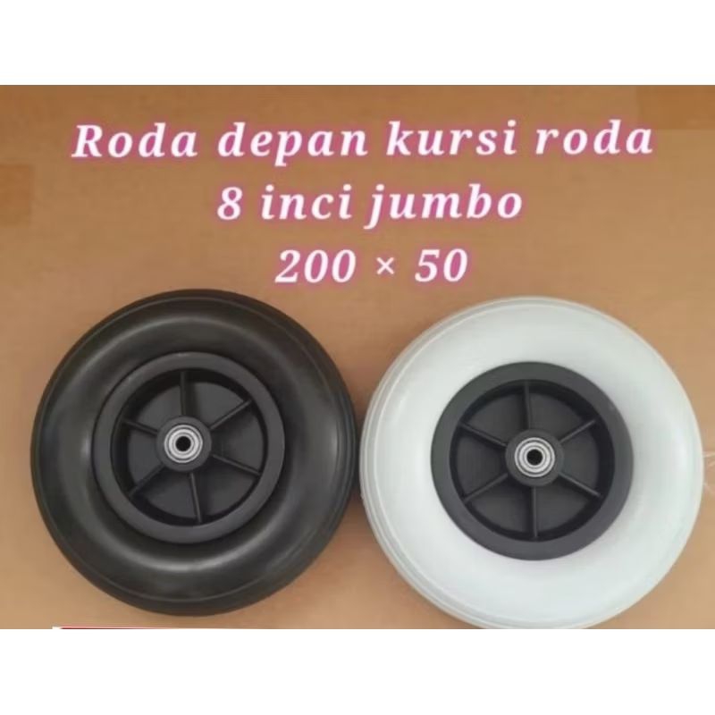 Jual RODA DEPAN 8 INCHI 200X50 /RODA DEPAN KURSI RODA | Shopee Indonesia