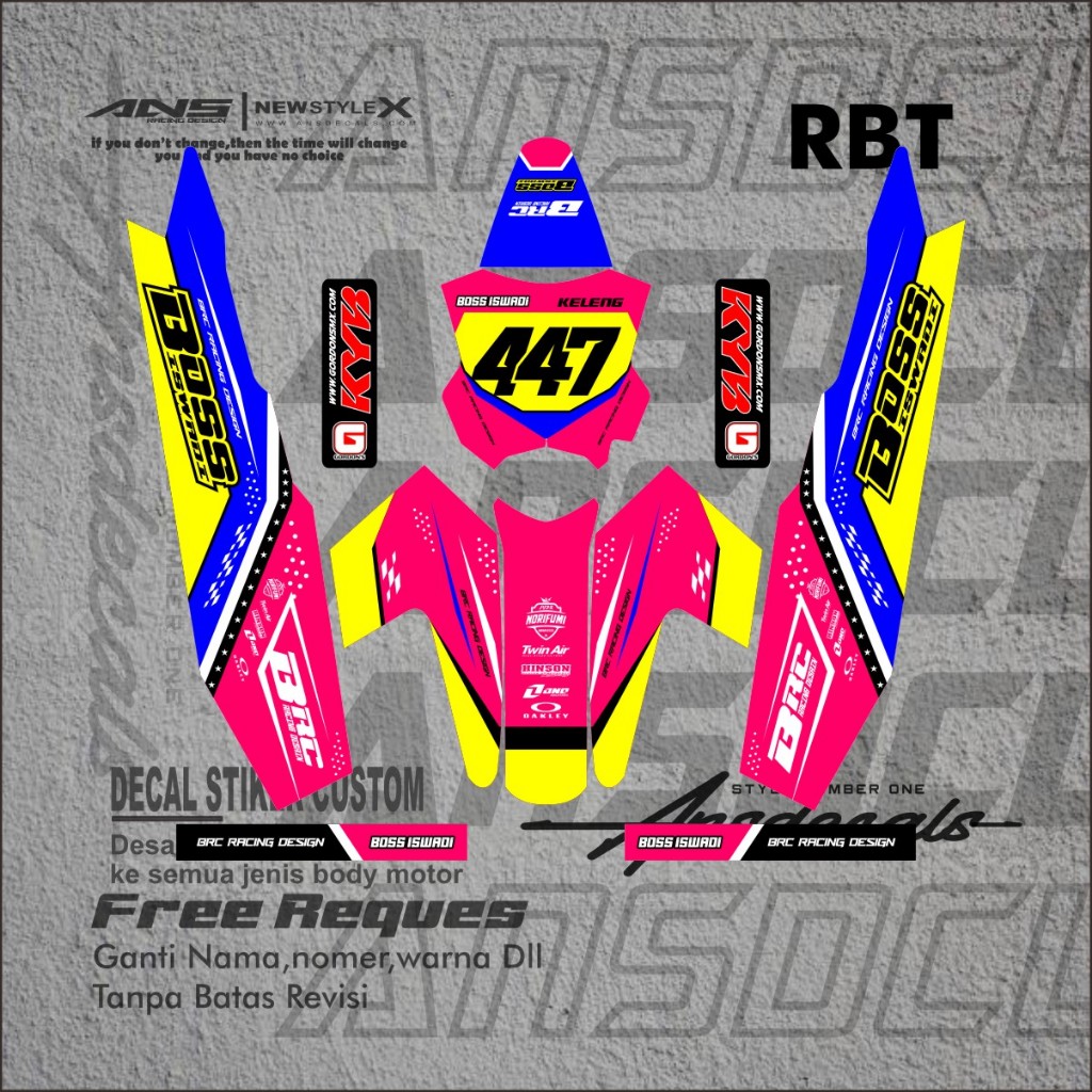 Jual DECAL RBT BODY JUPITER YAMAHA VEGA NEW FULL BODY DEKAL STICKER ...