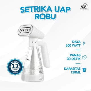 Pandaoma Setrika Uap Robu Setrika Low Watt Setrika Uap Portable Strika Uap 600W Kapasitas 120ml