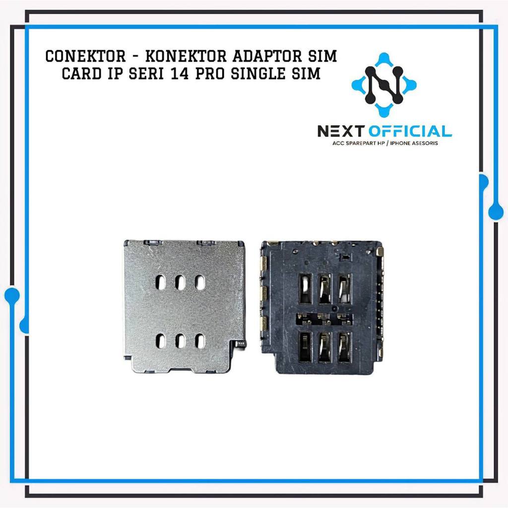 Jual Konektor Conektor Sim Card Single Sim 1 Ip Seri 14 Pro Original ...